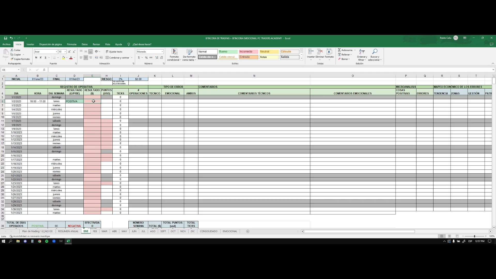 Curso PC Traders Pro 1.0 - Pablo Celis 📘📈