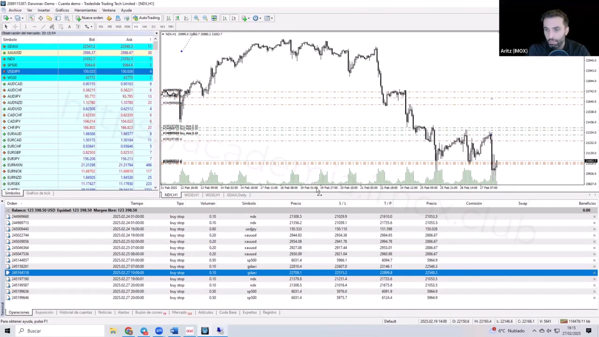 Curso Aritz Sánchez - Academia de Trading Algorítmico IMOX 2025 📘📈