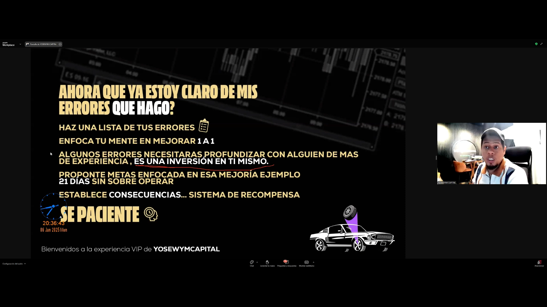 Masterclass Cómo Mejorar Realmente en el Trading (Enero 2025) - Yosewym 📗📈