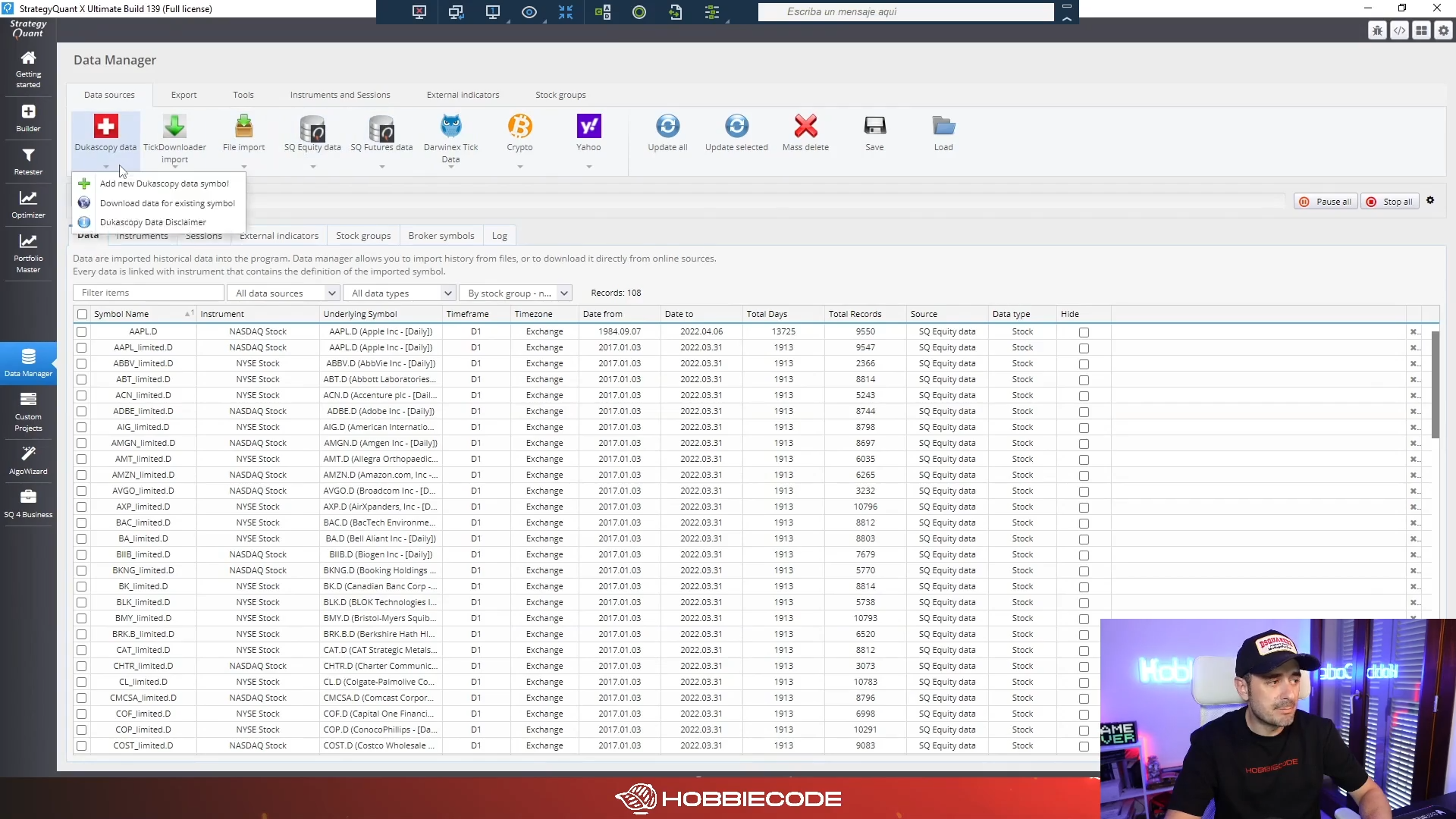 Curso HobbieCode Academia Trading Cuantitativo 2024 + Regalo Academia Trading Cuantitativo 2022 📘📈