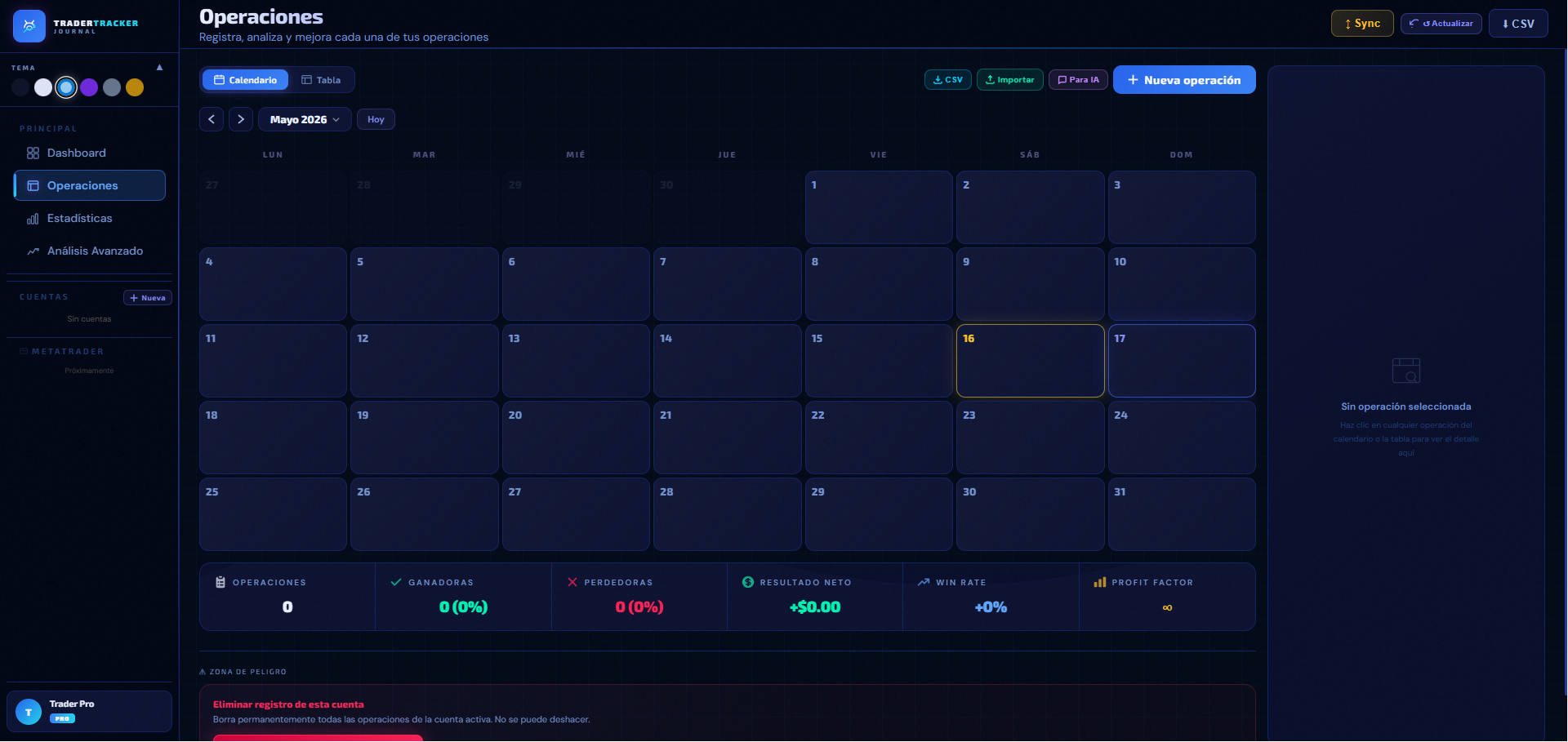 Trader Tracker Journal Pro 2026 📘📈